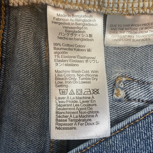 J. Crew Factory Essential Straight Raw Hem Medium Blue Denim Jeans Womens Sz 28 - Picture 9 of 12